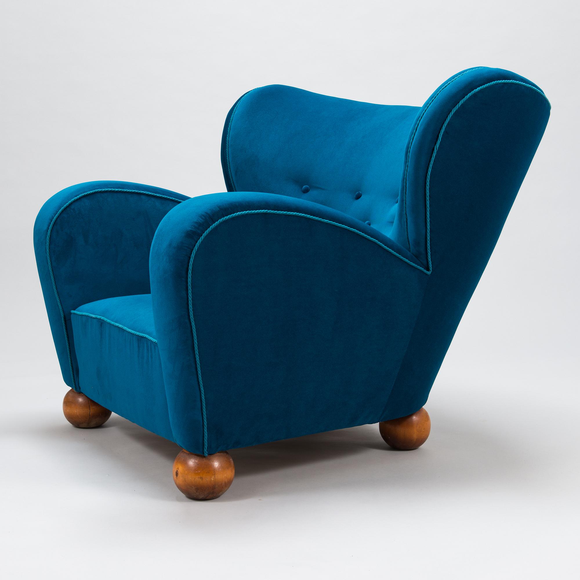 Märta Blomstedt, nojatuoli, Aulanko-malli. Suunniteltu 1939.