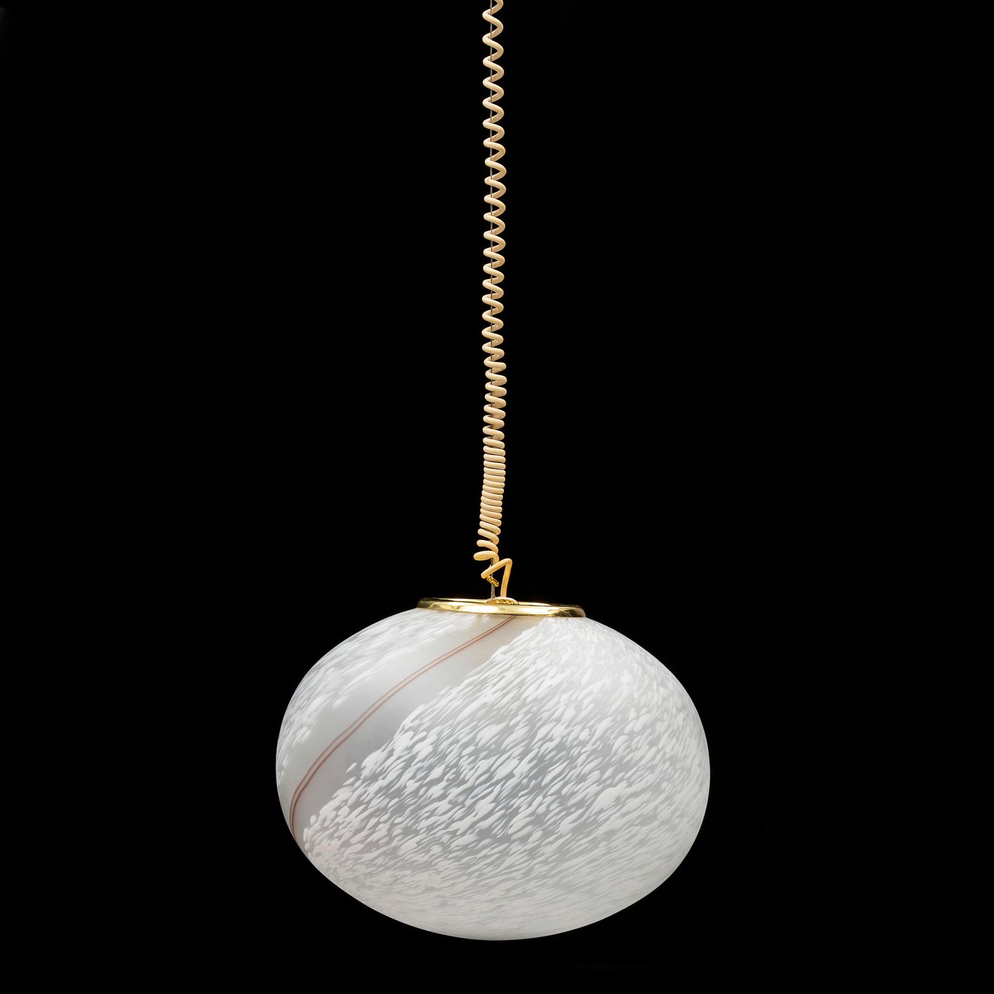 A glass ceiling light, Vetri Murano, Italy, late 20th Century.