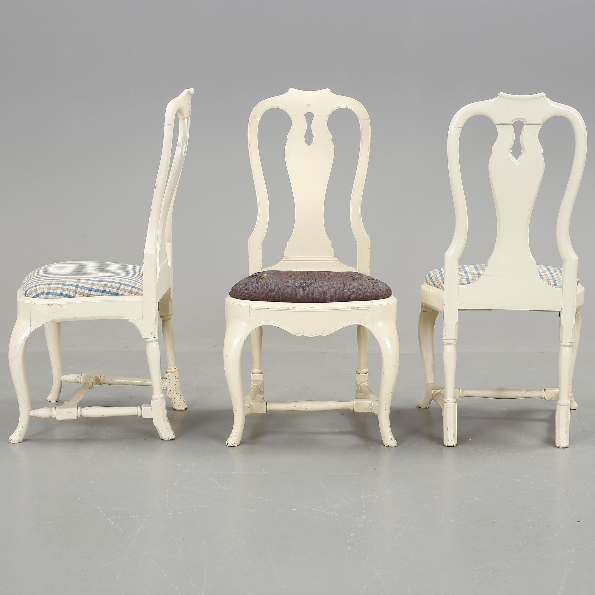MATSALSSTOLAR, 12 st, rokokostil, 1910-20-tal.