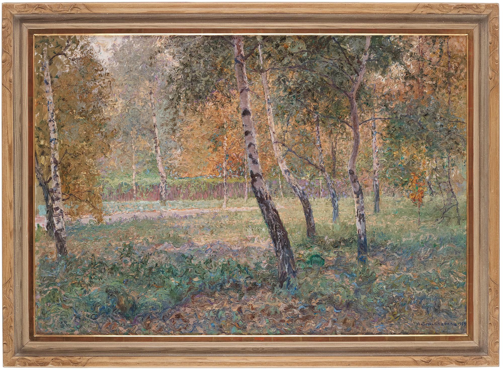 Anshelm Schultzberg, ”Motiv från Parkudden, Djurgården”.