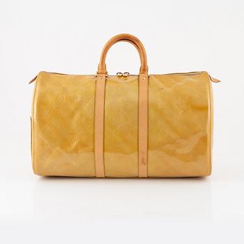 Louis Vuitton, weekend bag, "Vernis Keepall 45".