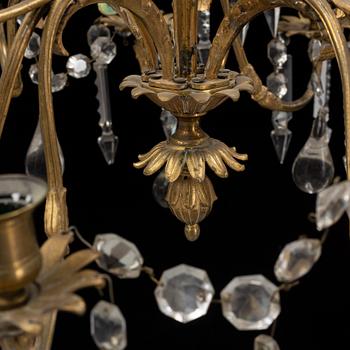 Ljuskrona, Oscariansk, omkring år 1900.