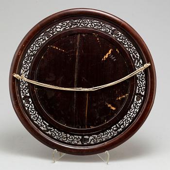 A Chinese famille rose porcelain placquer, 20th century.