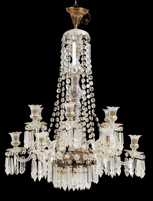 LJUSKRONA, oscariansk, 1800-talets slut. Höjd ca 90 cm.