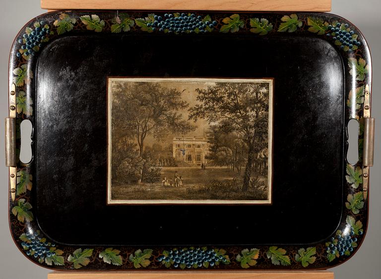 BRICKA, papier maché, 1800-talets mitt.