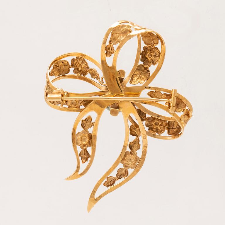Brosch 18K guld Stockholm 1947.