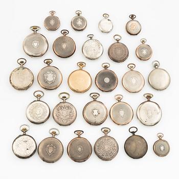 Pocket watches, group, 26 pcs.