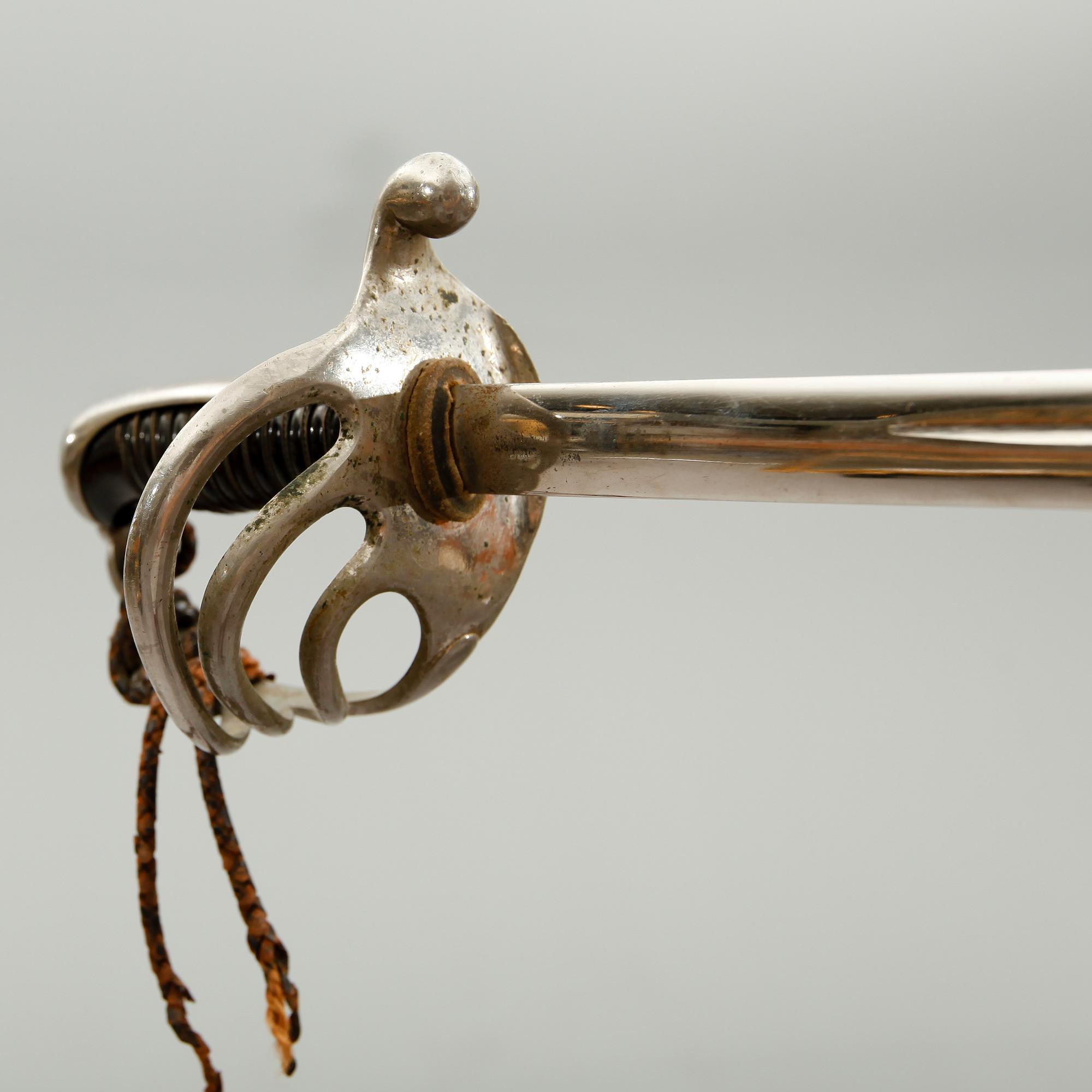 SABEL, stål, med sk Helvigsfäste, 1800-tal.