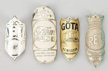 CYKELMÄRKEN, 60 st, 1900-talets första hälft.