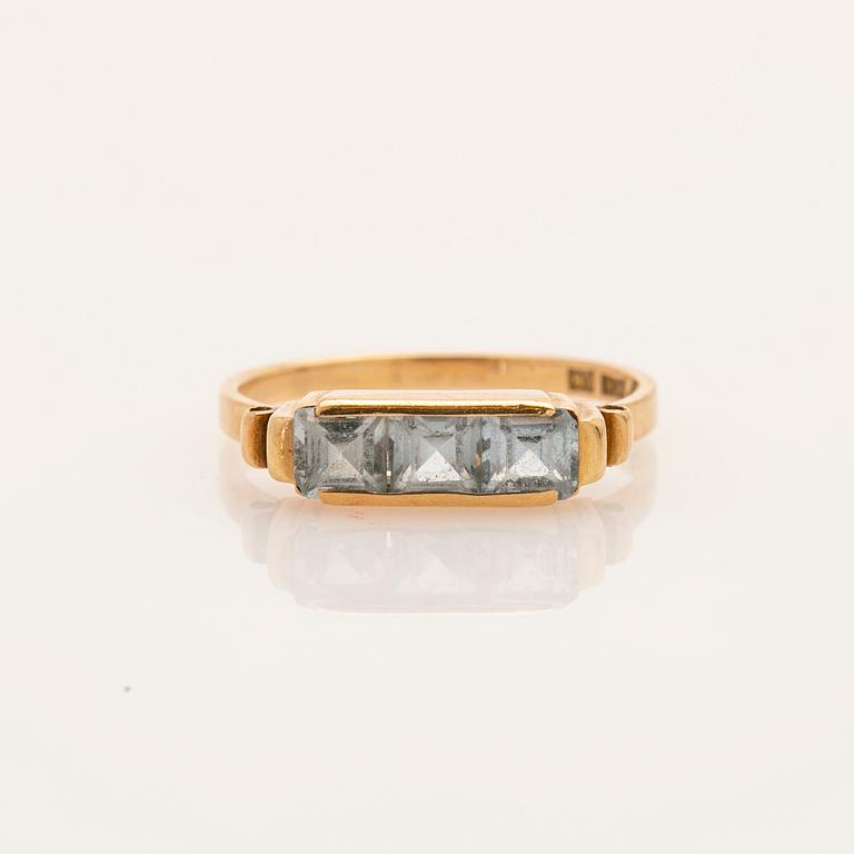 Ring, 18K guld, Hugo Olsson, Helsingborg, 1953.