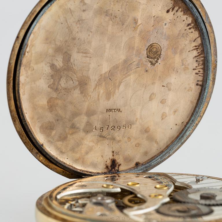 Viking, pocket watch, 14K gold, 50 mm.