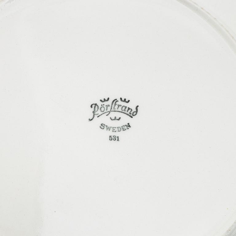 Hertha Bengtson, 27 'Blå Eld' service pieces, Rörstrand.