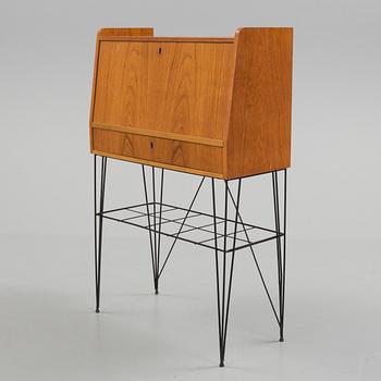 SEKRETÄR, teak, 1950/60-tal.