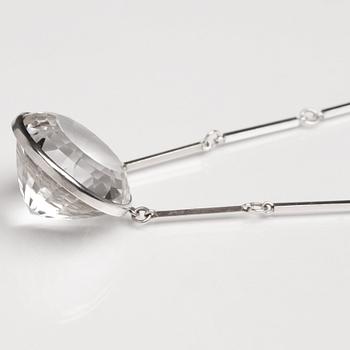 Wiwen Nilsson, a sterling and rock crystal necklace, Lund, Sweden 1965.