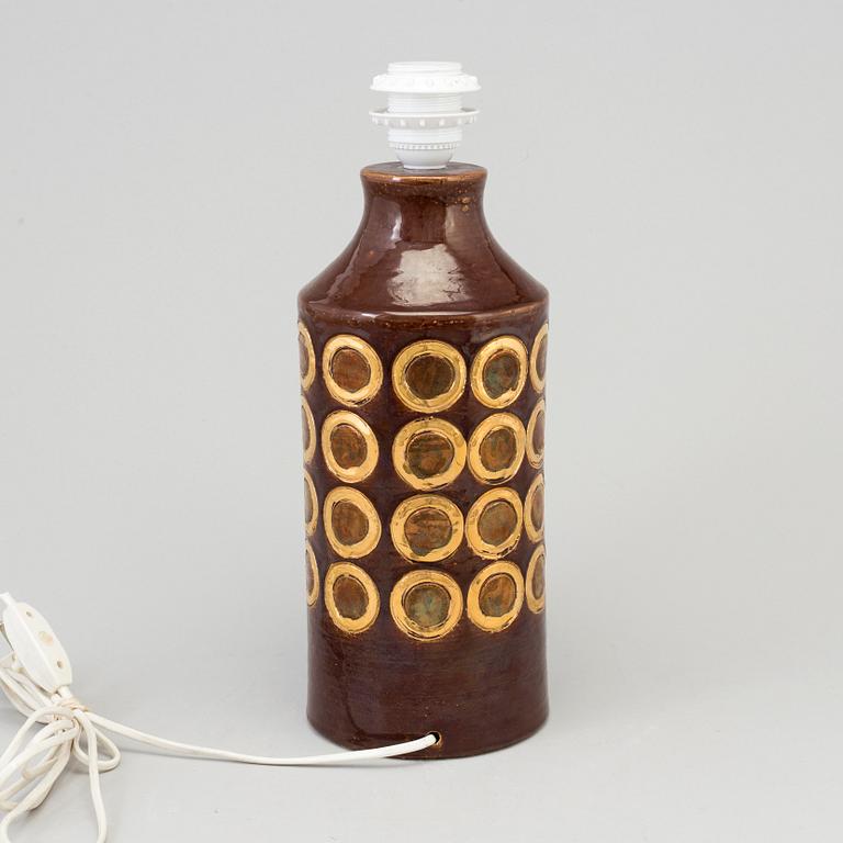 A ceramic Bitossi table lamp, 20th century.