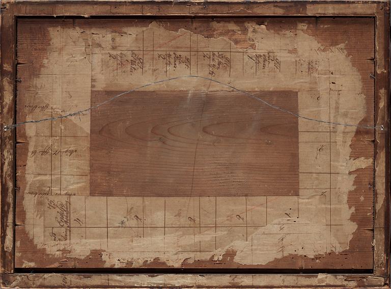 GLASMÅLNINGAR, ett par, 1700-tal.