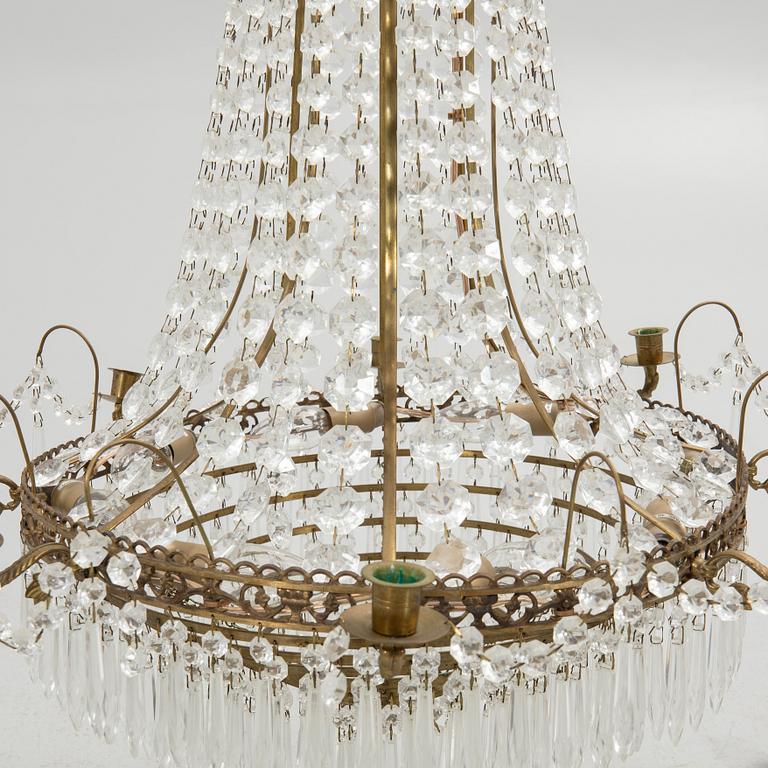 Chandelier, Gustavian style, 20th century.