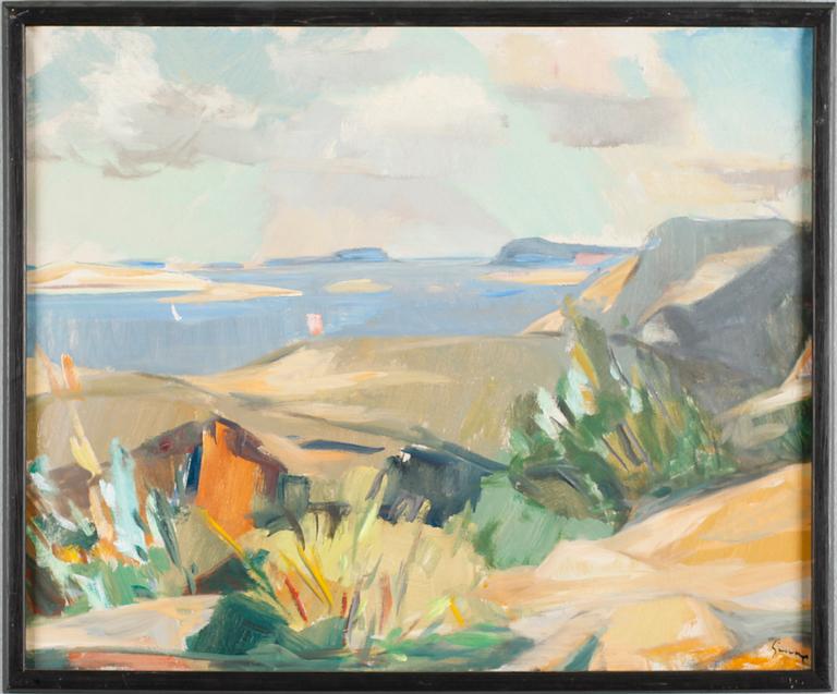 CARL GUNNE, olja på duk, signerad.