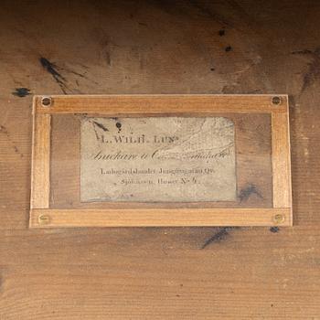 Biblioteksbord, stockholmsarbete i empire av Lorentz Wilhelm Lundelius, mästare 1818-1857.
