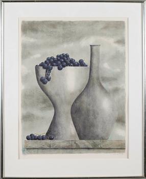 PHILIP VON SCHANTZ, färglitografi, signerad, daterad 89 och numrerad 28/110.