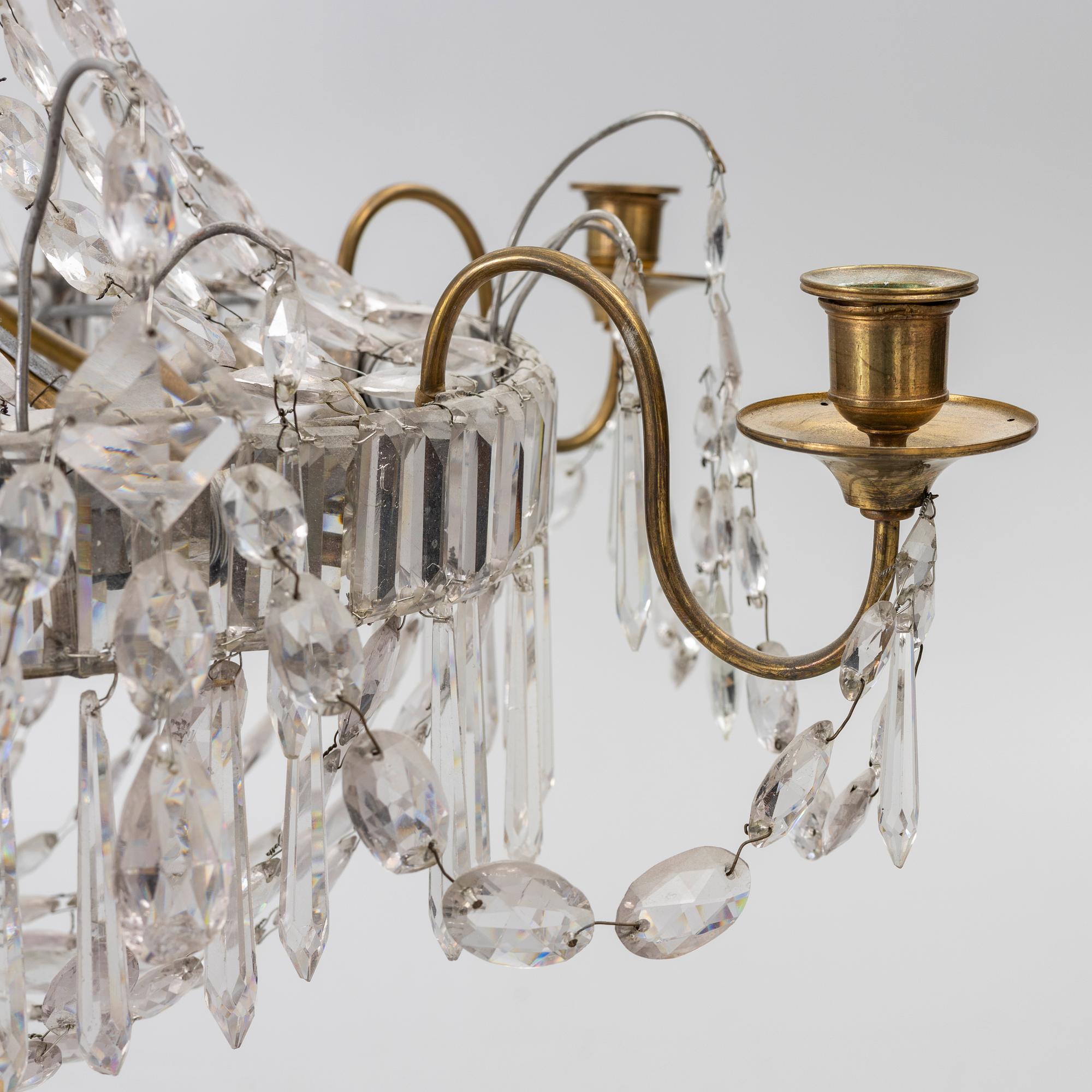 An Empire style chandelier, second half of the 20th century.