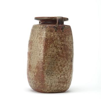 Stig Lindberg, a large stoneware vase, Gustavsberg studio 1965.