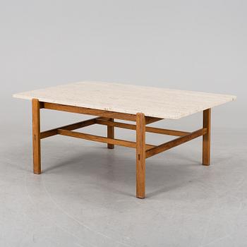 INGE DAVIDSON, soffbord, travertin, 1960-tal.