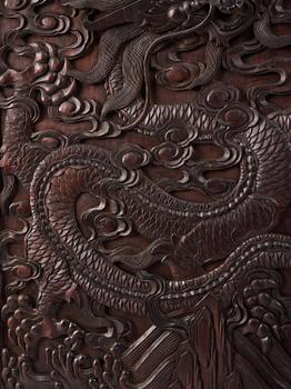 A large Imperial Hongmu compound cabinet, Qingdynasty, 19th century.
