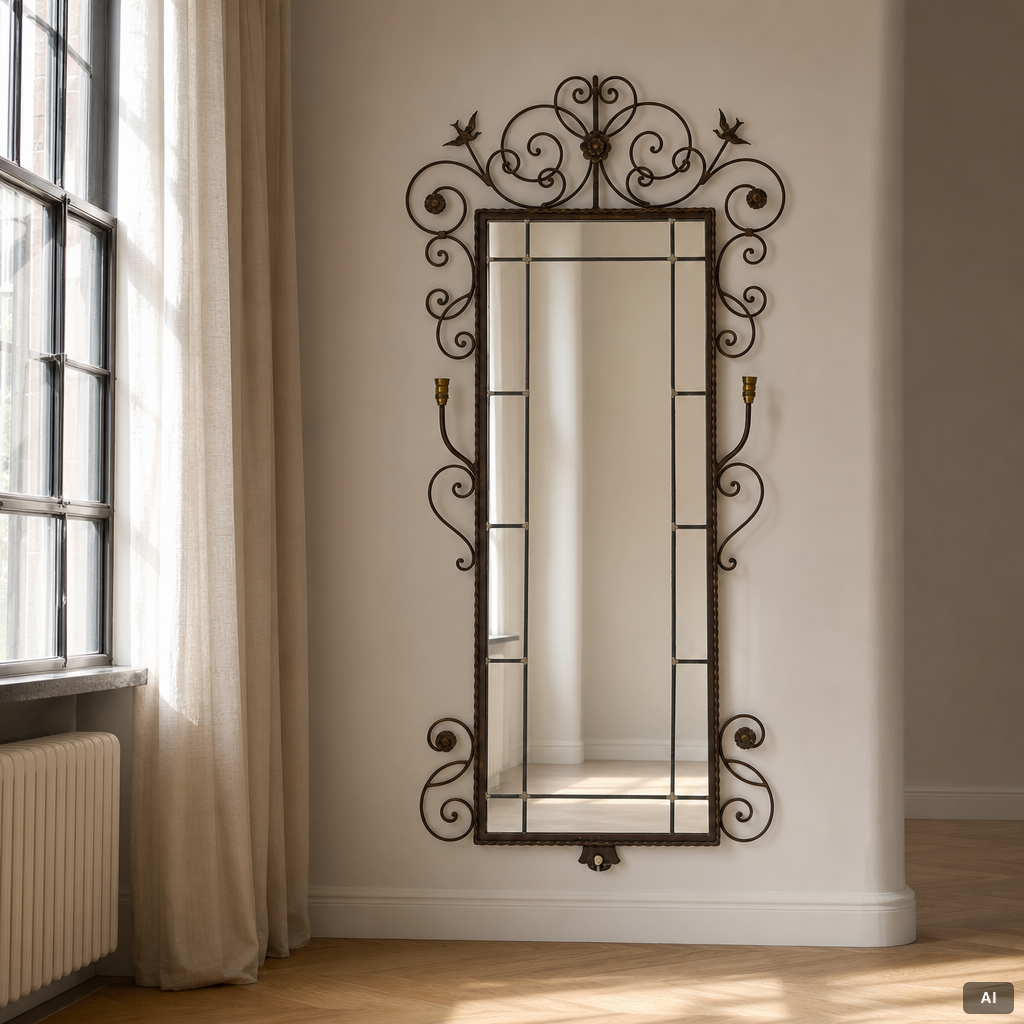 Bjerkås, an imposing mirror model 1016, Gothenburg, 1940s.
