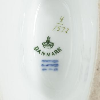 Royal Copenhagen, a pair of tulip vases, 'Saxon Flower', Denmark, 1894-1900. .