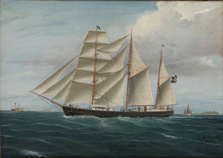 Julius Gregersen, Fartygsporträtt "Richard fr. Stockholm".