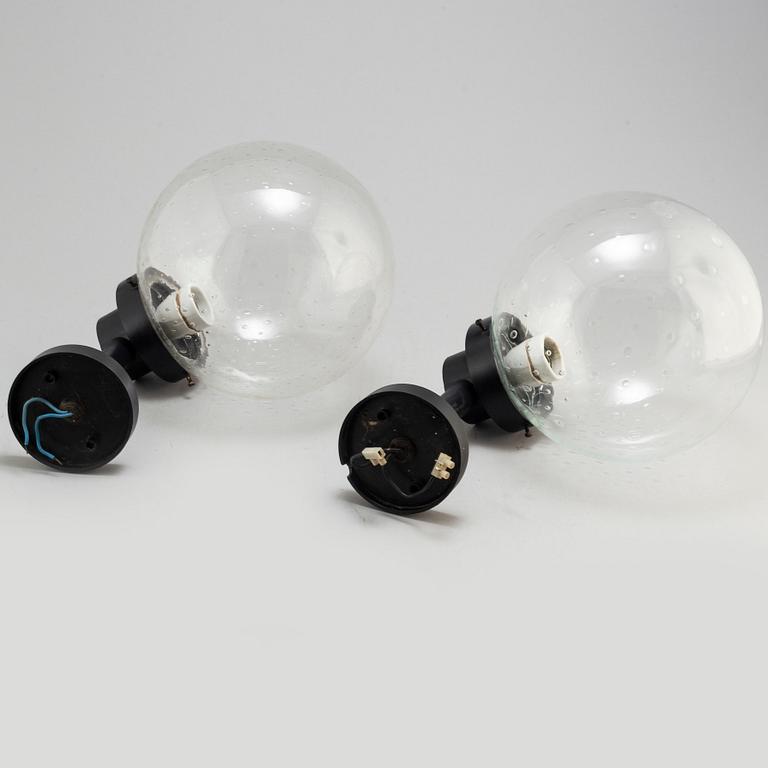 HANS-AGNE JAKOBSSON, vägglampor, ett par, 1900-talets  andra hälft.