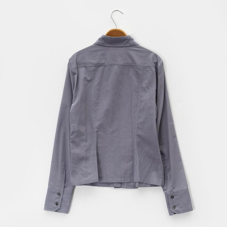 Gucci, A grey cotton blouse, size 42.