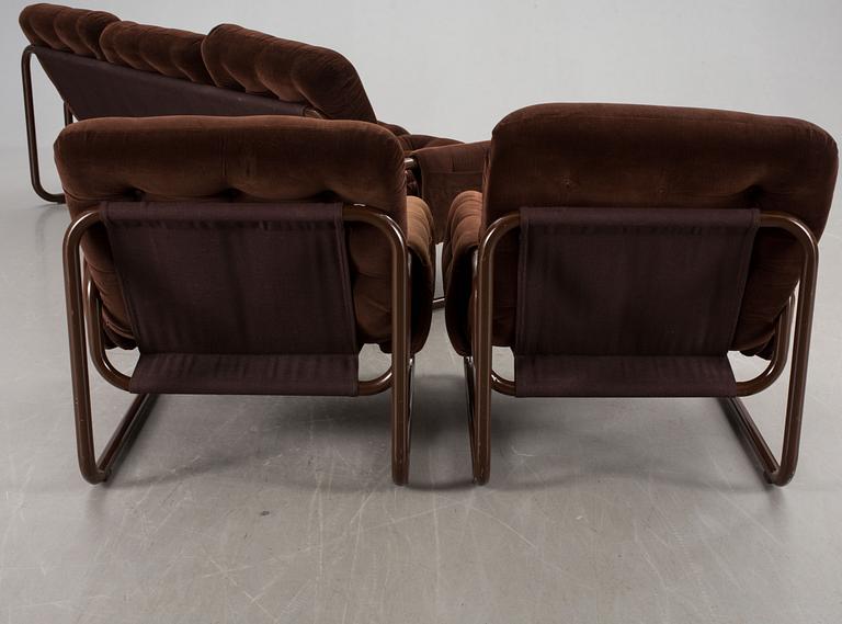SOFFGRUPP, 4 delar, troligen IKEA 1970-tal.
