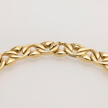 Collier, 18K guld med briljanter, Chiampesan, Italien.