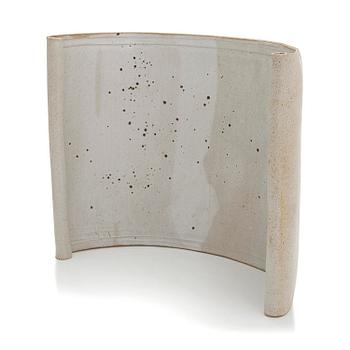 Kyllikki Salmenhaara, a 'winding' stoneware sculpture signed KS.