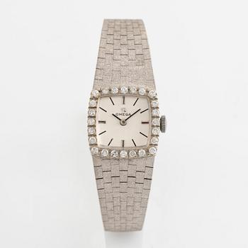 Wristwatch, 18K white gold, 18,5 mm.