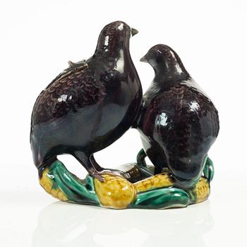 Rökelsekar / figurin, porslin, Kutani, Japan, Meiji (1868-1912).