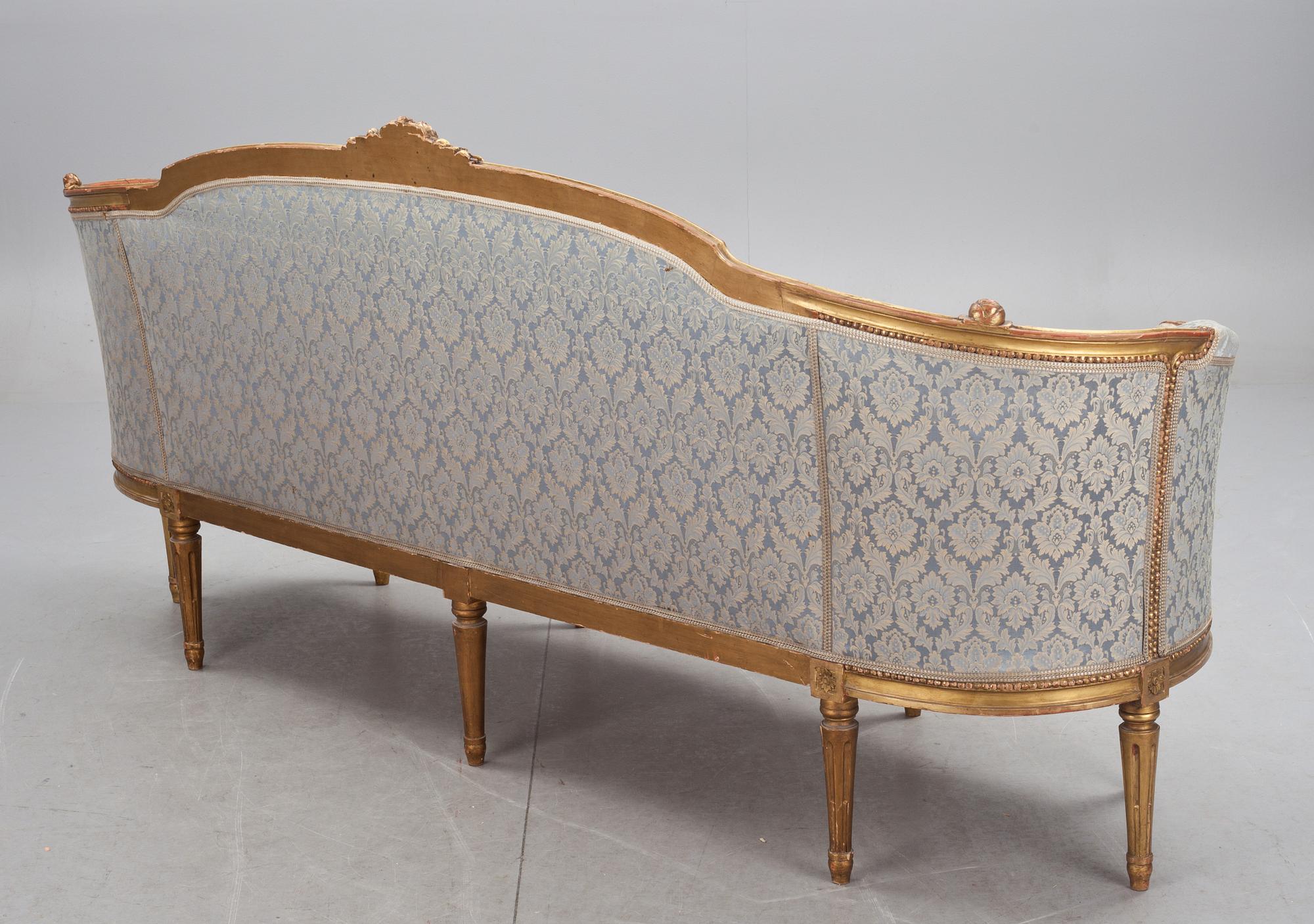 SALONGSMÖBLEMANG, 5 delar, gustaviansk stil, 1910/20-tal.