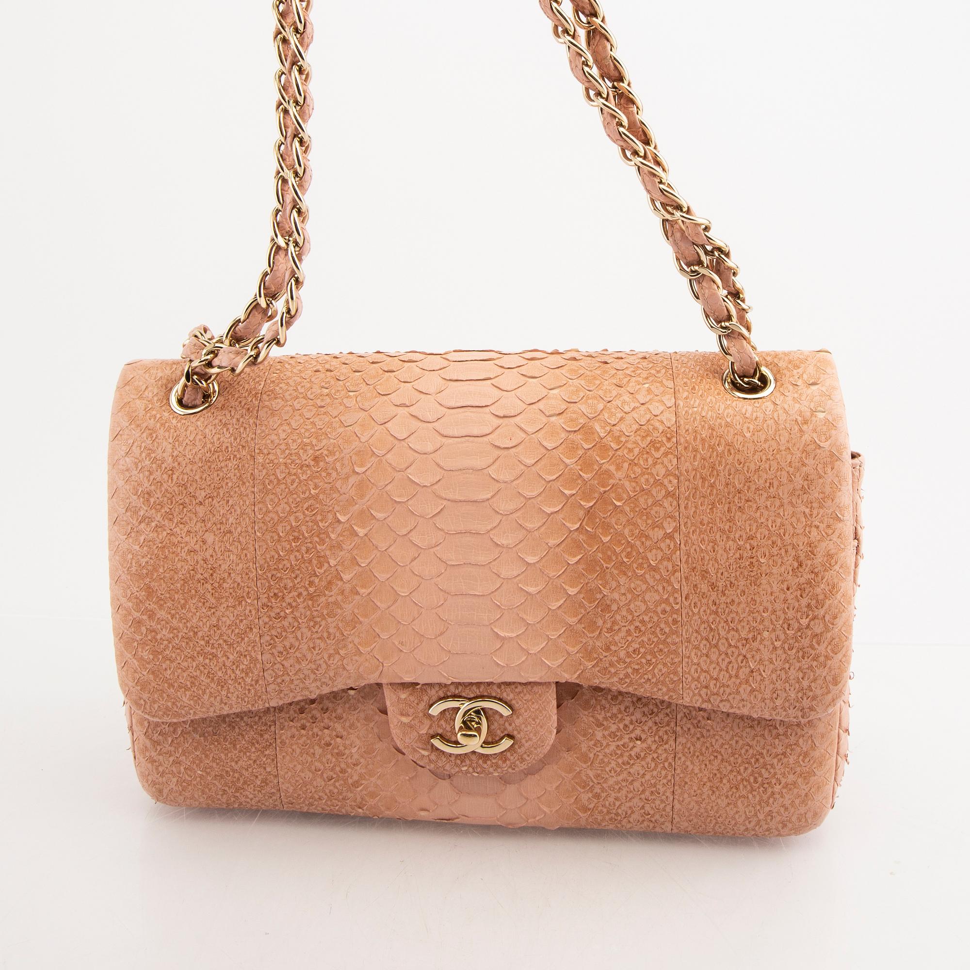 Chanel "Timeless/Classique python crossbody".