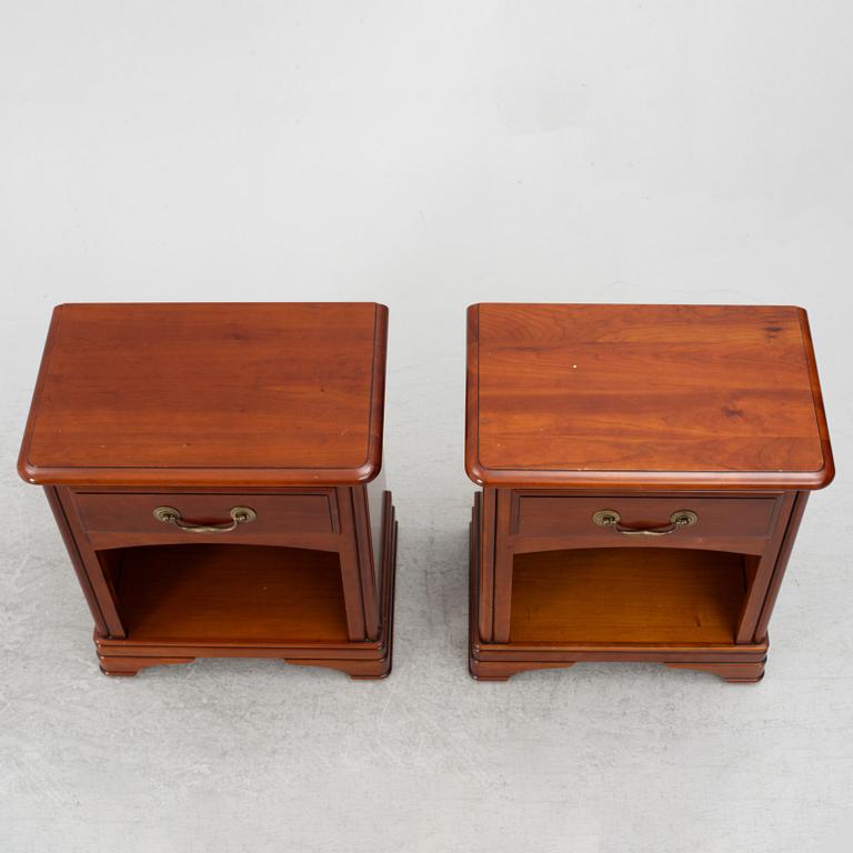 A  pair of bedside tables, Grange, France, late 20th century.