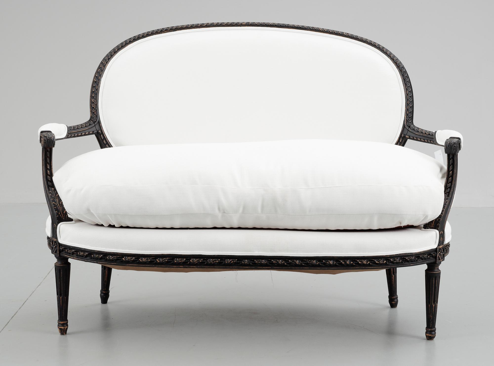 SOFFA, Louis XVI-stil, 1800-tal.