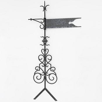 Weather vane, wrought iron, second half of the 20th century.