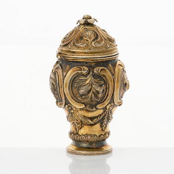 A Swedish Rococo silver-gilt snuff-box, mark possibly of Jacob Lampa (Stockholm 1757-1787 (1789)).