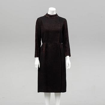 CHRISTIAN DIOR, a set of coat and dress from the 1960s.