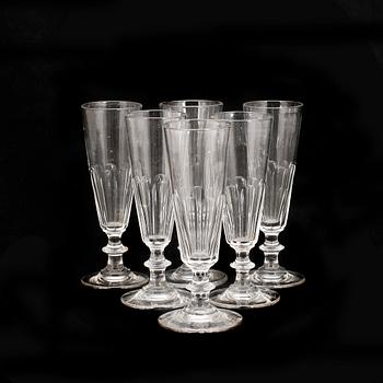 CHAMPAGNESTRUTAR, 12 stycken, 1800/1900-tal.