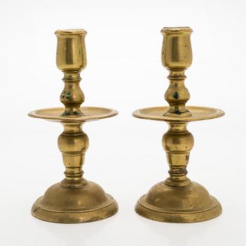 Two Candlesticks, so called Heemskerk model, Flanders 18th century.
