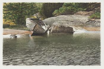 Stanislaw Zoladz, Boat at the Water's Edge.