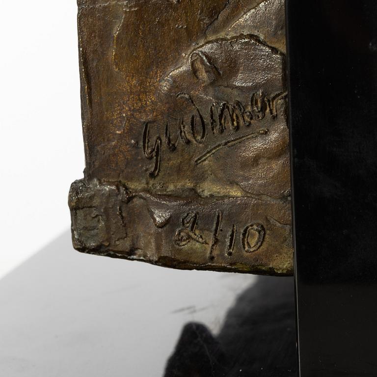 Gudmar Olovson, relief/sculpture. Signed. Numbered. Foundry mark. Bronze, total height 47.5 cm, length 35 cm.