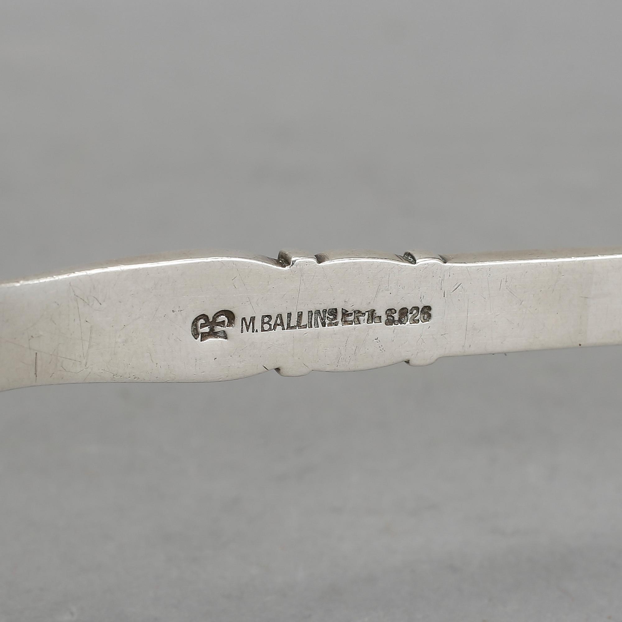 SERVERINGSSPADE, silver, Mogensen Ballin, jugend, tidigt 1900-tal. Vikt ca 92 gram.